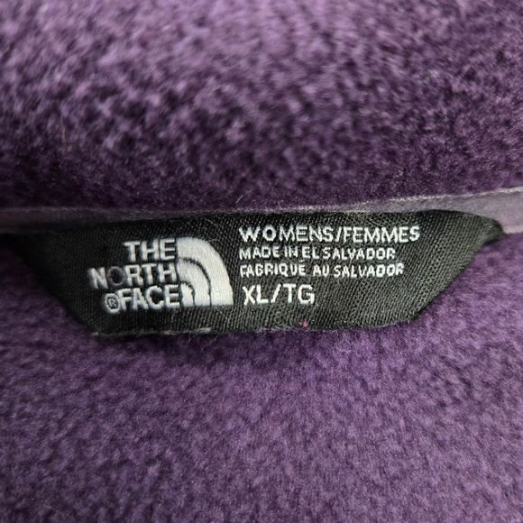 The North Face Purple TKA 100 Glacier Fleece Full Zip Collared Jacket Size XL - Picture 7 of 10